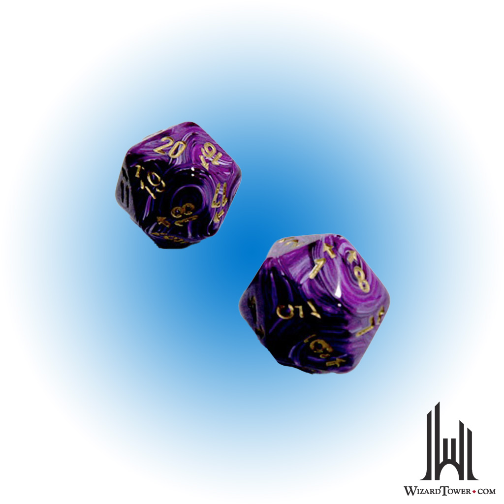 VORTEX COUNT UP & DOWN D20 PURPLE/GOLD